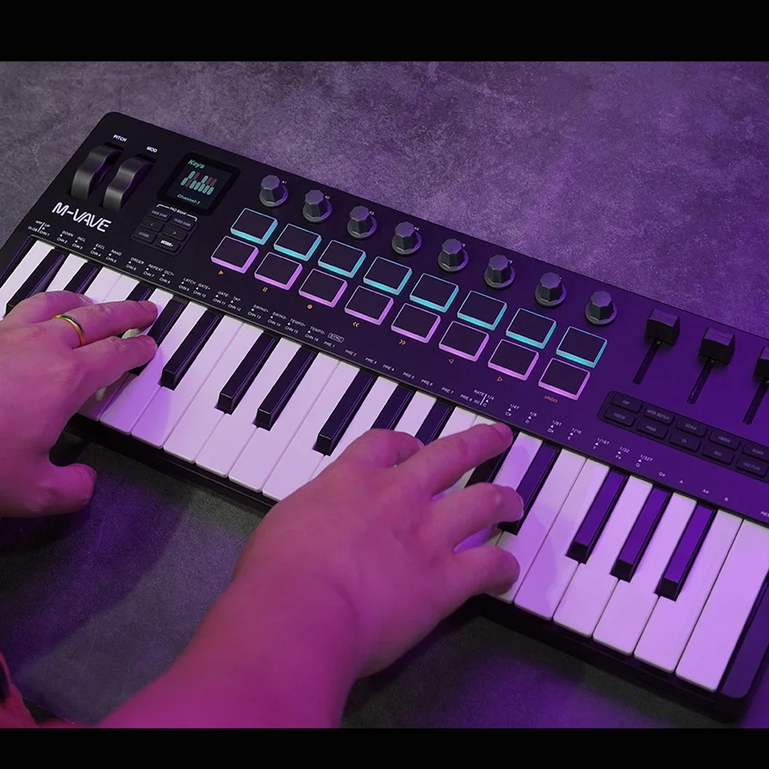 M-VAVE SMK-37 PRO 37-Key Porta - Midi Controller Pad 评论和价格
