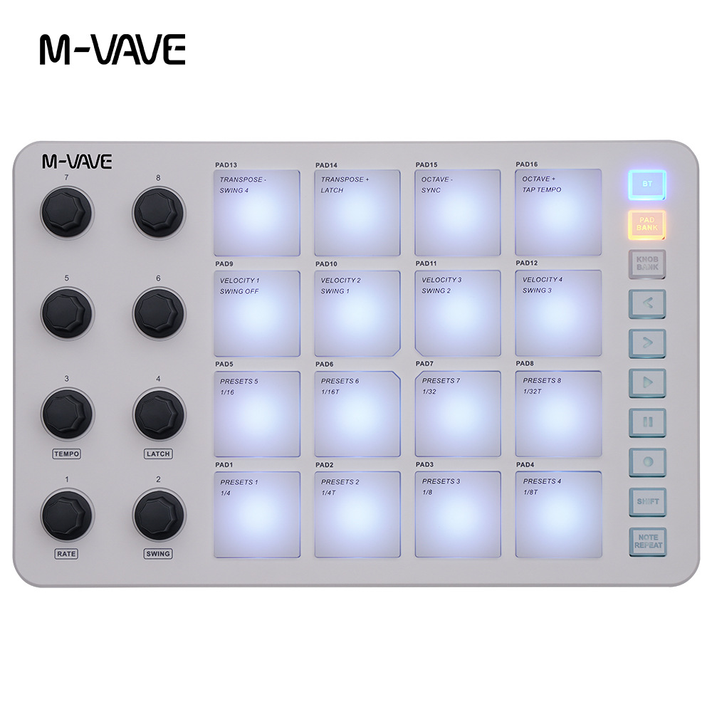 M-Vave Smc-Pad Wireless Midi P - Midi Controller Pad 评论和价格