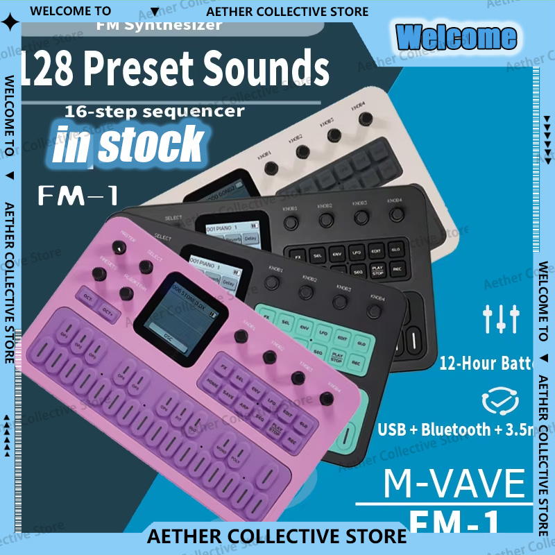 M-Vave Fm-1 Pocket FM Synthesi - Midi Controller Pad 评论和价格