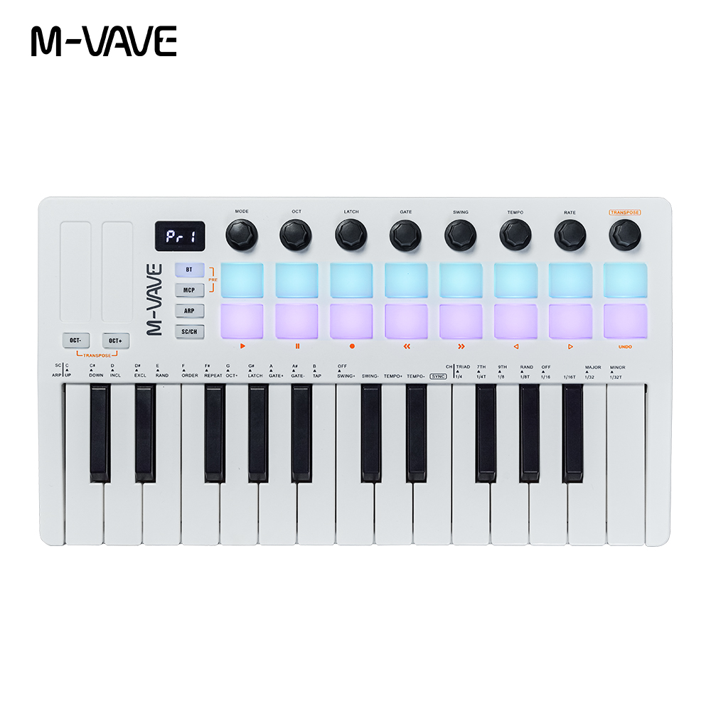 M-VAVE SMK-25 II 25 Key Blueto - Midi Controller Pad 评论和价格