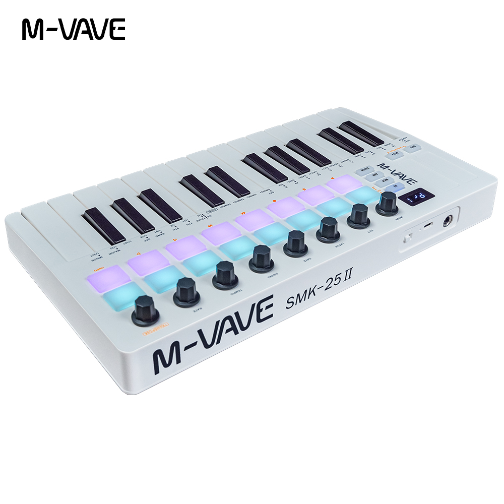 M-VAVE SMK-25 II 25 Key Blueto - Midi Controller Pad 评论和价格