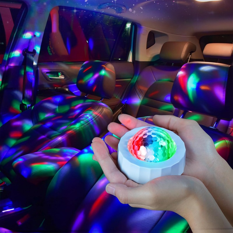 Car Disco Ball Rechargeable Ba - Audio Music Dj 评论和价格