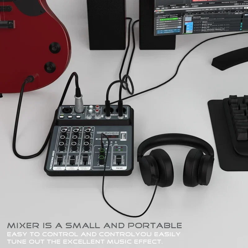 4-Channel Pro Audio Mixing Con - Audio Music Dj 评论和价格