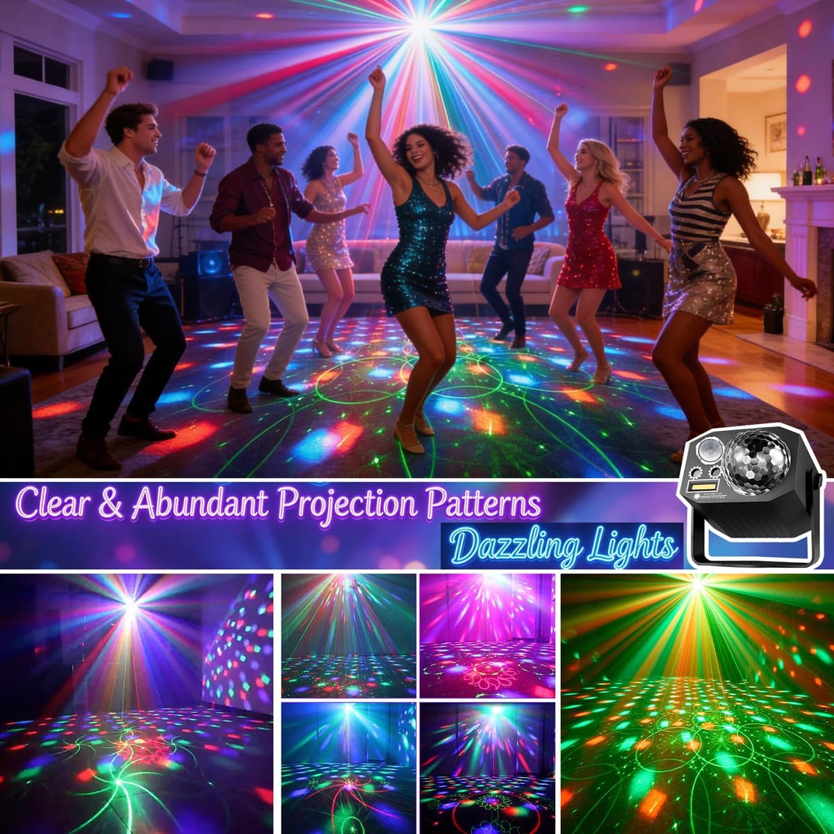 Dj Party Disco Ball Lights wit - Audio Music Dj 评论和价格