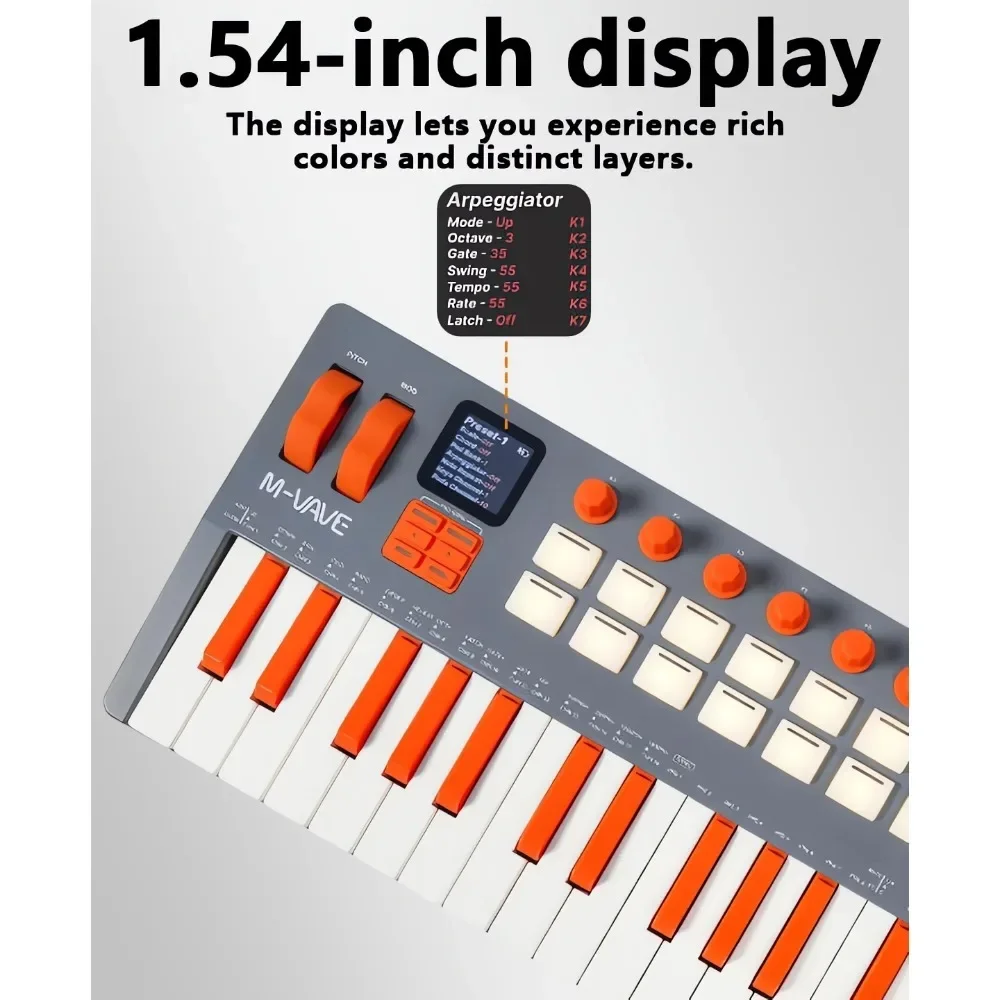 M-VAVE SMK-37 Elite MIDI Produ - Midi Controller Pad 评论和价格