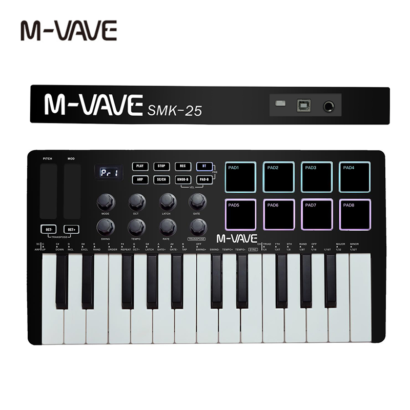 M-VAVE SMK-25 II MIDI Controll - Midi Controller Pad 评论和价格
